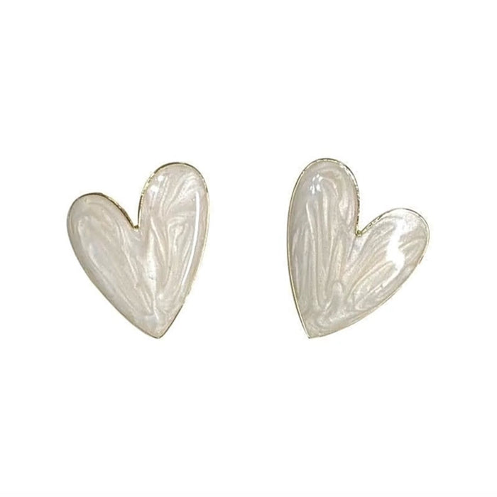 Retro Heart Earrings