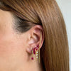 Ruby Heart Earrings