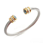 Turquoise Stone Stainless Steel Cuff